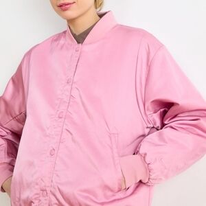 Nike Women's Sportswear Destroyer Bomber Jacket Pink Size S Sample